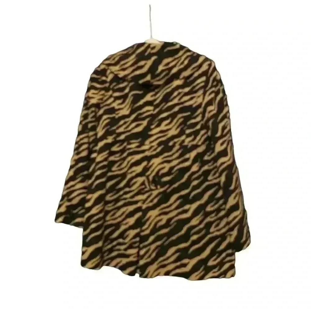 Grace Women's Animal Print Jacket Black Size 10 - Picture 2 of 4